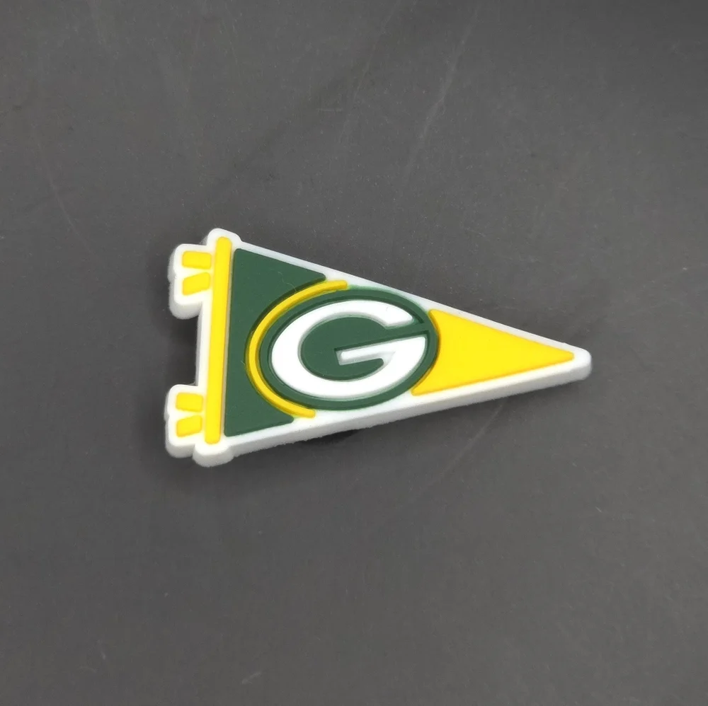 (5/$15) NFL Greenbay Packers Croc Charm - Picture 1 of 2